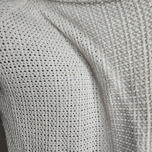 Zadig & Voltaire "Daphnee" Silver Grey Open Front Knit Cardigan Size S - Picture 9 of 11